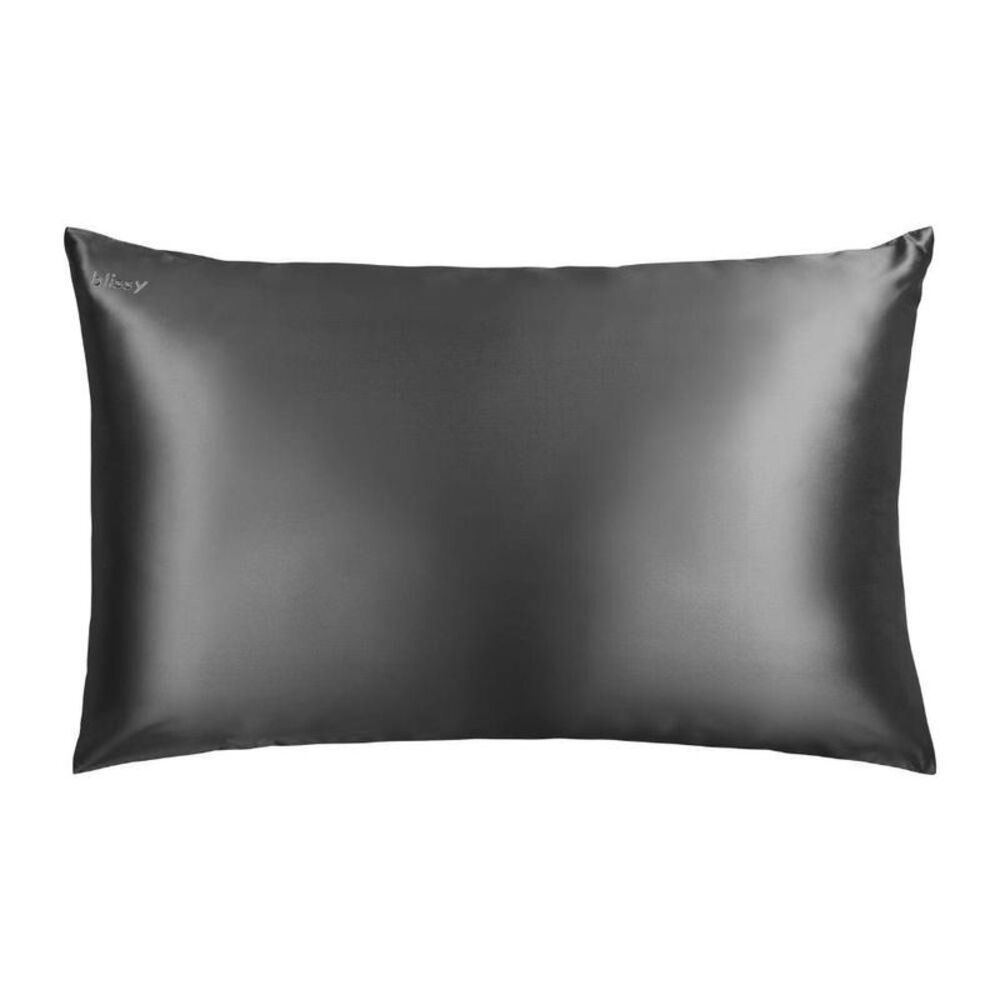Blissy Standard/Queen 600 Thread Count Silk Pillowcase Dark Gray